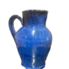 deco adorno pintado a mano azul ceramico
