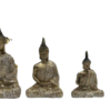 deco figuras 4 budas dorado