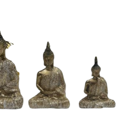 deco figuras 4 budas dorado