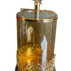 deco figuras adornos algodonera dorada