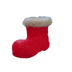deco figuras adornos bota viejo pascuero con luz