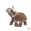deco figuras adornos elefante blanco dorado ceramico