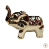 deco figuras adornos elefante ceramico plateado