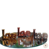 deco figuras adornos love dorado