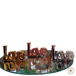 deco figuras adornos love rosado