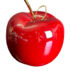 deco figuras adornos manzana roja