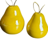 deco figuras adornos pera amarillo