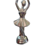 deco figuras bailarina color plata