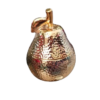 deco figuras porta objetos manzana dorado
