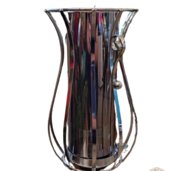 deco florero plata