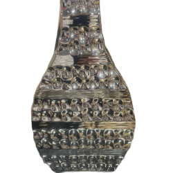 deco jarrones floreros plata con diseño