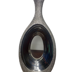 deco jarrones floreros plateado