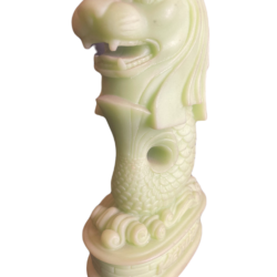 deco leon hindu estatua blanca