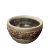 deco porta macetero beige con strass cobre