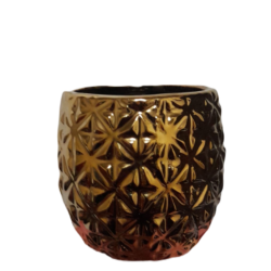 deco portamacetero dorado pequeño