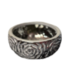 deco portamacetero textura flor plata