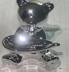 figura decorativa de oso ceramica