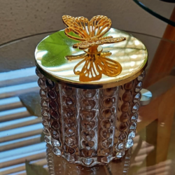 joyero de cristal mariposa