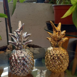 piña pequena plateada